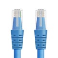 Paper cut of blue cable for ethernet, internet network or lan li Royalty Free Stock Photo