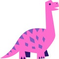 Paper Cut Cartoon Dinosaur Diplodocus