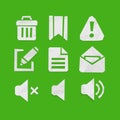 Paper Cut Icons for Web and Mobile Applications Set 5 Royalty Free Stock Photo