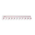 Paper cut Measuring scale, markup for rulers icon isolated on white background. Size indicators. Different unit