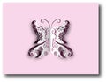 Paper cut-out butterfly Royalty Free Stock Photo