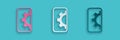 Paper cut Software, web development, programming concept icon isolated on blue background. Programming language and Royalty Free Stock Photo