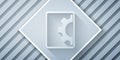 Paper cut Software, web development, programming concept icon isolated on grey background. Programming language and Royalty Free Stock Photo