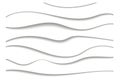 Paper cut white wavy background