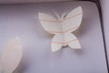 Paper cutout to make  various type butterflyes Royalty Free Stock Photo