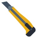 Paper cutter knife icon. Office tool symbol