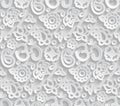 Paper 3D OM seamless pattern