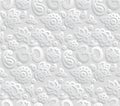 Paper 3D OM seamless pattern Royalty Free Stock Photo