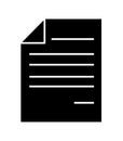 Paper document file with bent horn web icon vector symbol icon d Royalty Free Stock Photo