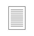 Paper document file web icon vector symbol icon design. Royalty Free Stock Photo