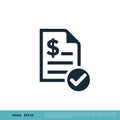 Paper / Document Icon Vector Logo Template Illustration Design. Vector EPS 10 Royalty Free Stock Photo