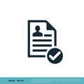 Paper / Document Icon Vector Logo Template Illustration Design. Vector EPS 10 Royalty Free Stock Photo