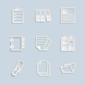 Paper Document Office Icons