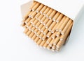 Brown Paper Drink Straws Royalty Free Stock Photo