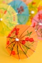 Paper drink umbrellas Royalty Free Stock Photo