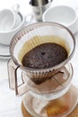 Paper drip coffee Royalty Free Stock Photo