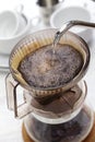 Paper drip coffee Royalty Free Stock Photo