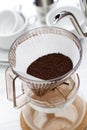 Paper drip coffee Royalty Free Stock Photo