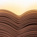 Paper edges form smooth curved lines emphasizing the flow and uniformit Royalty Free Stock Photo