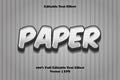 Paper editable text effect modern style