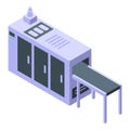 Paper factory icon, isometric style Royalty Free Stock Photo