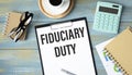 Paper with Fiduciary duty