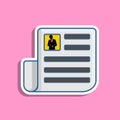 paper file icon flat vector print ready