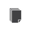 Paper files vector icon