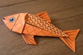paper fish folded with origami technique - generated by ai Royalty Free Stock Photo