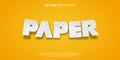 paper floating style editable text effect Royalty Free Stock Photo