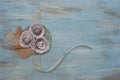 Paper Flower and Ribbon Literary Corsage