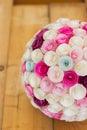 Paper flowers ball