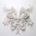 China Paper Sculpture Butterfly: Conceptual Embroideries In Neoclassical Symmetry Royalty Free Stock Photo