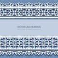 Paper frame with lace borders Royalty Free Stock Photo