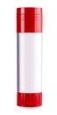 The paper glue stick with red cap on white background Royalty Free Stock Photo