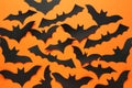 Paper halloween bats