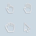 Paper Hand Cursors