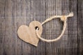 Paper Heart Tag Royalty Free Stock Photo