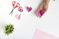 Paper Heart Valentines Day Royalty Free Stock Photo