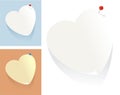 Paper Heart for Your Love Messages Royalty Free Stock Photo