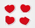 Paper hearts Royalty Free Stock Photo