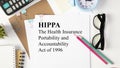 Paper with HIPAA The Health Insurance Portability Royalty Free Stock Photo