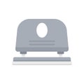 Paper hole puncher icon flat isolated vector Royalty Free Stock Photo