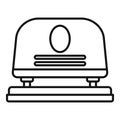 Paper hole puncher icon, outline style Royalty Free Stock Photo