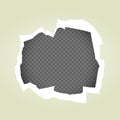 Paper hole transparent background Royalty Free Stock Photo