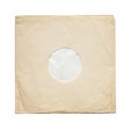 Paper inner sleeve for vinyl LP records isolated on white
