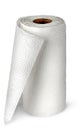 Paper kitchen towels unwound vertically Royalty Free Stock Photo