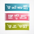 Paper Labels Tags, Stickers Royalty Free Stock Photo