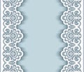 Paper lace border background