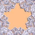 Paper lace frame